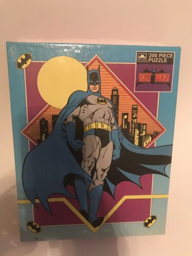 Vintage Golden Batman 200 Piece Jigsaw Puzzle Sealed New 1989, 14