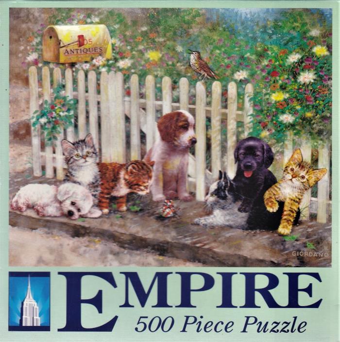 100% Complete PUPPIES & KITTENS * 500 Piece Jigsaw Puzzle * OUR GANG *