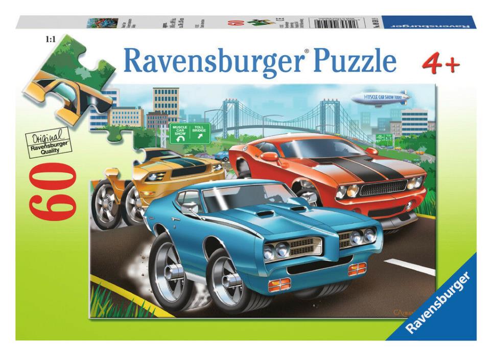 Ravensburger Muscle Cars 60 Piece Puzzle - Brand NEW