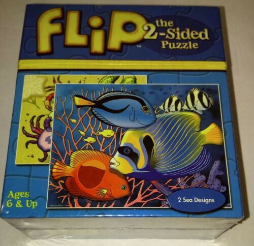 Dan Gilbert's Flip 2-Sided Jigsaw Puzzle Sea Designs 100 Piece 18