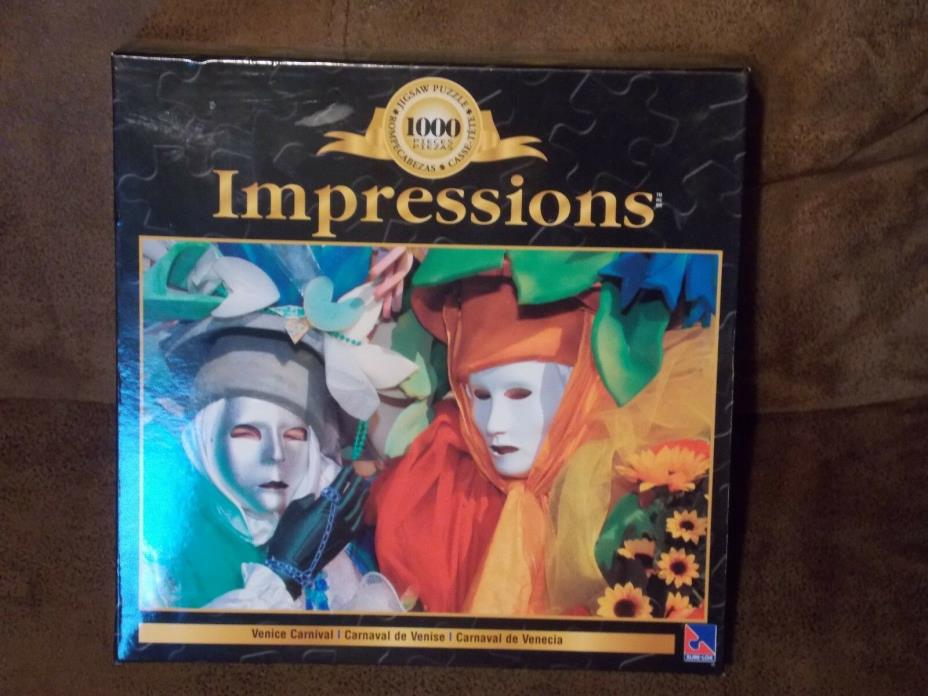 Impressions 1000 Piece Jigsaw Puzzle Venice Carnival Jig Saw Puzzle Sealed Box