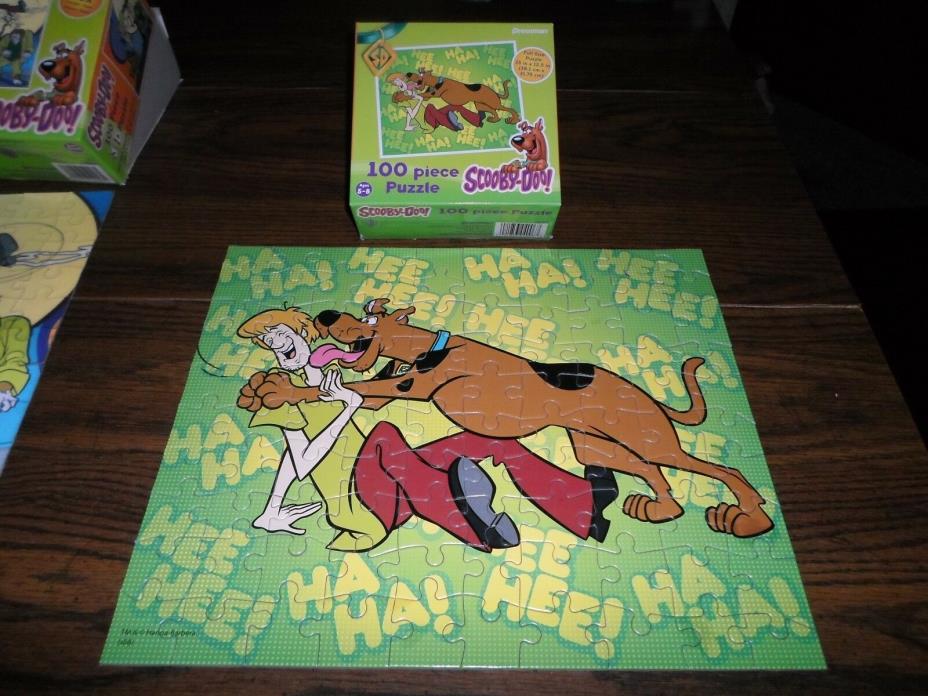 Complete ! Scooby-Doo! 100 Piece Puzzle Dog Shaggy Pressman 2008 Lick Kiss Laugh