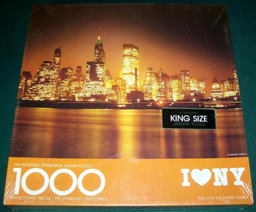 Springbok 1000 Piece I Love New York Jigsaw Puzzle - New in Sealed Box!