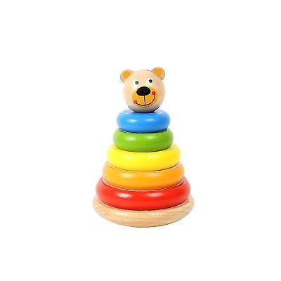 (Bear Stacker) - Tooky Toy, 25cm x 19cm , Bear Stacker, Wood. Shipping Included