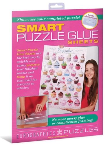 Smart Puzzle 7 x 10 Inch Glue Sheets with Adhesive Hangers
