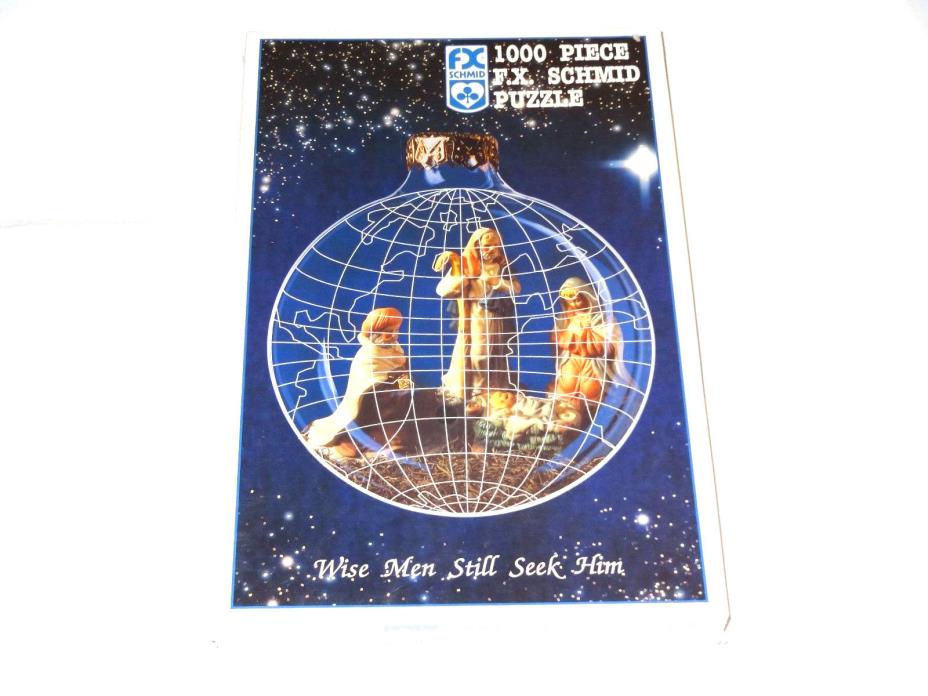 NEW FX SCHMID Wise Men Still Seek Him Nativity 1000 Puzzle Christmas Ornamen USA