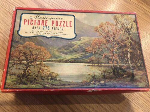 Masterpiece picture puzzle - By A Mountain Lake - Over 275 Pieces