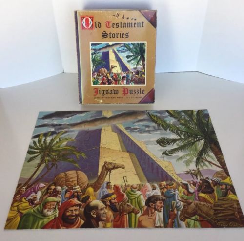 Tower of Babel Bible Puzzle Jaymar Old Testament 17” x 22