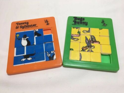 Vtg Sliding Puzzles Tweety Sylvester Bugs Bunny 1979