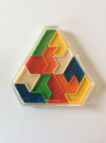 Vintage 1960’s - Plastic Puzzle - 4” X 3.5” Dime Store, Toy, Brain Teaser,