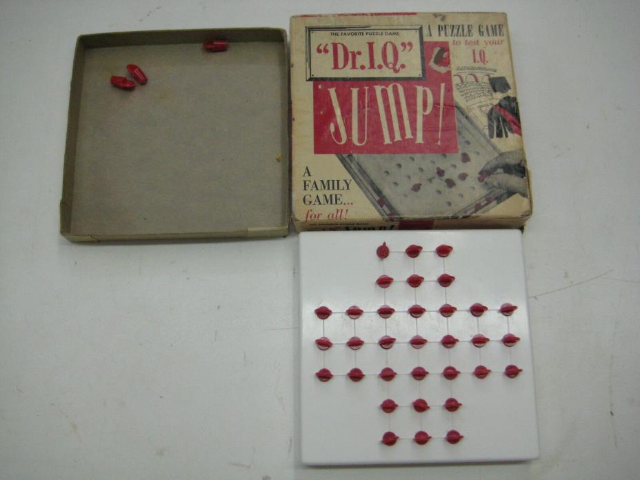DR. I.Q. JUMP PUZZLE GAME EMPIRE PLASTICS CO. VINTAGE 1950'S
