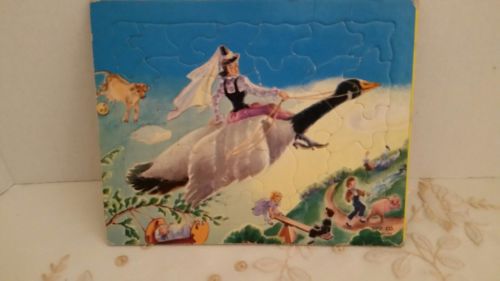 Sifo 1954 Mother Goose Stories Jigsaw Puzzles thick cardboard