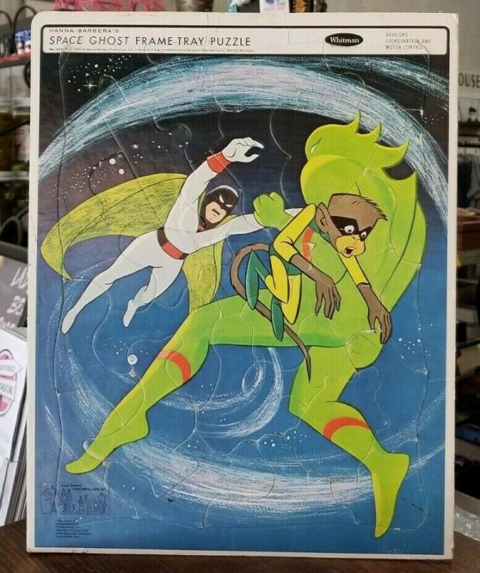 Space Ghost & Dino Boy Vintage 1967 Whitman Frame-Tray Puzzle Hanna-Barberas