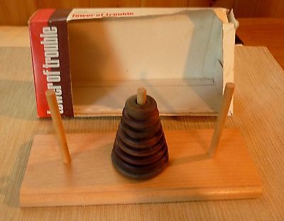 Hoi Polloi Wooden Brain Teaser Puzzle - Tower of Trouble (1971)