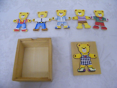 Vintage Wooden Bear Puzzle
