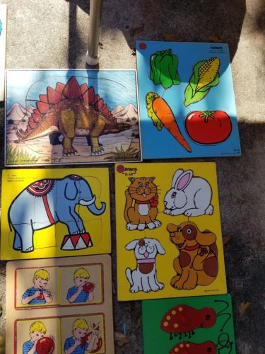 Vintage Wood Puzzles.  Judy Instructo.  Muppets.  Jusy Company. Conner toy....