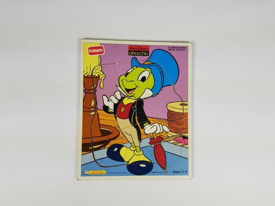 Playskool Walt Disney Jiminy Cricket Child's Wooden Puzzle - from Pinocchio