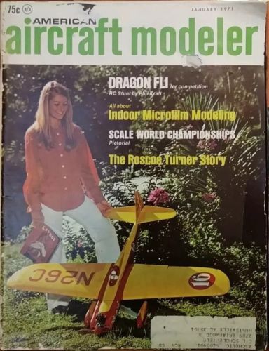 American Aircraft Modeler #08 pre-Model Aviation 1971 - 11 issues Jan-Dec ex Mar