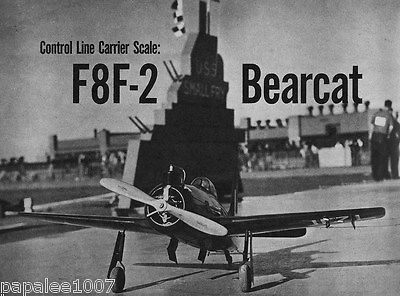 Model Airplane Plans (UC): F8F-2 Bearcat 36