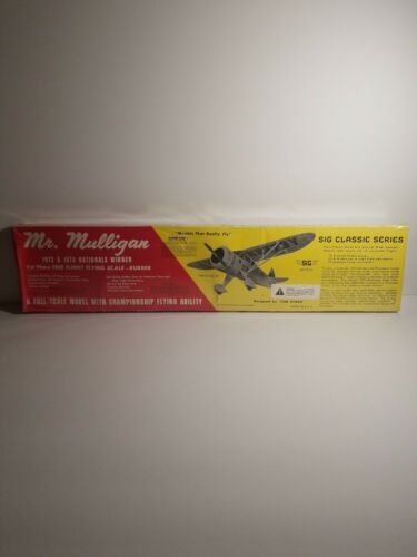 New SIG Mr Mulligan Balsa Wood Scale FF Free Flight Airplane Kit SIGFF23