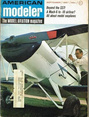 AMERICAN MODELER September 1967  Magazine SST Mach 6/10 Airliner