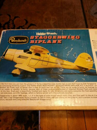 Hobby Shack Beechcraft  Staggerwing Foam Biplane Kit  RC plane kit Span 39.5''