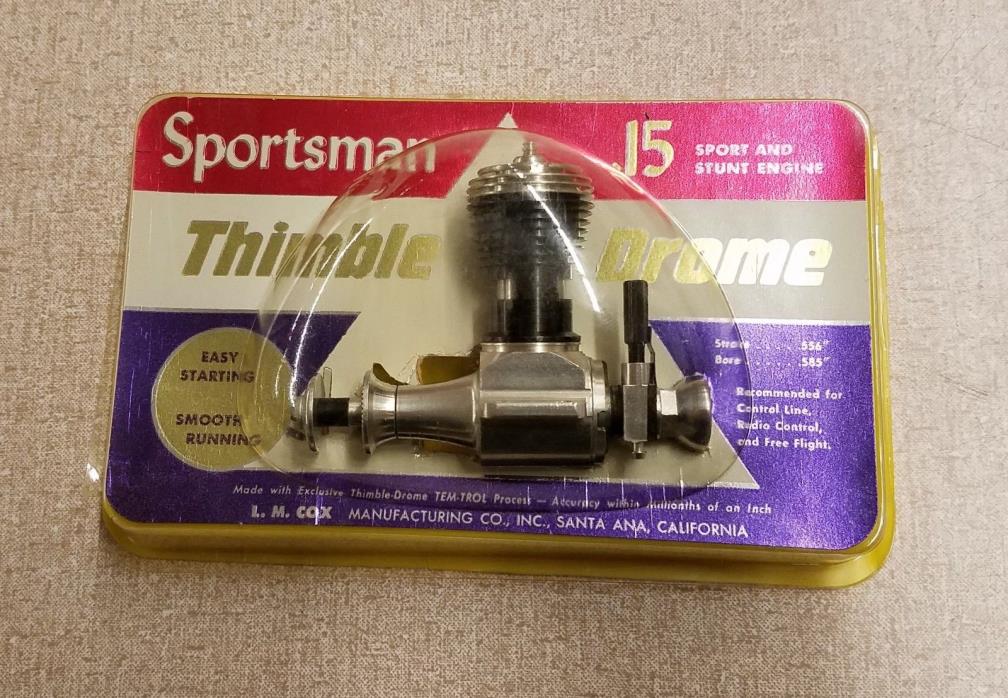 Sportsman .15 Thimble Drome Engine, Stroke .556, Bore .585