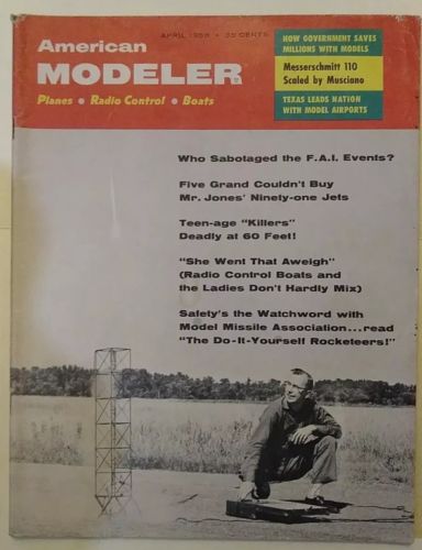 American Modeler #23 pre-Model Aviation 1958 April and November