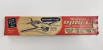 Monogram Kit G-15 Warhawk P-40F Flying Scale Model Kit - VINTAGE 1952
