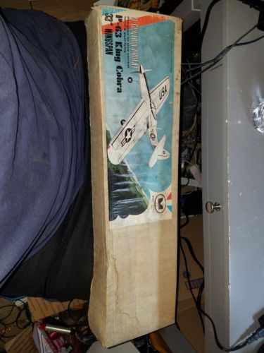 Midwest No. 243 P-63 King Cobra Balsa Wood Model Airplane Kit C/L