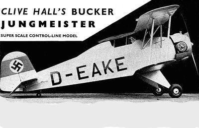 Model Airplane Plans (UC): Bucker Jungmeister 36