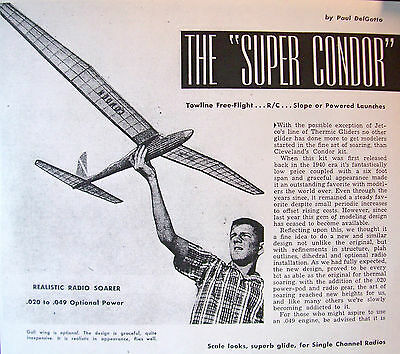 THE SUPER CONDOR PLAN + BUILDING ARTICLE for 84