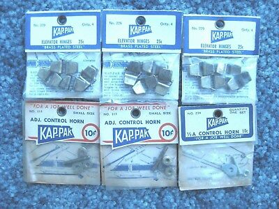 Kap Pak Perfect U Control hardware Brass Elevator Hinges,1/2A control horns NIP