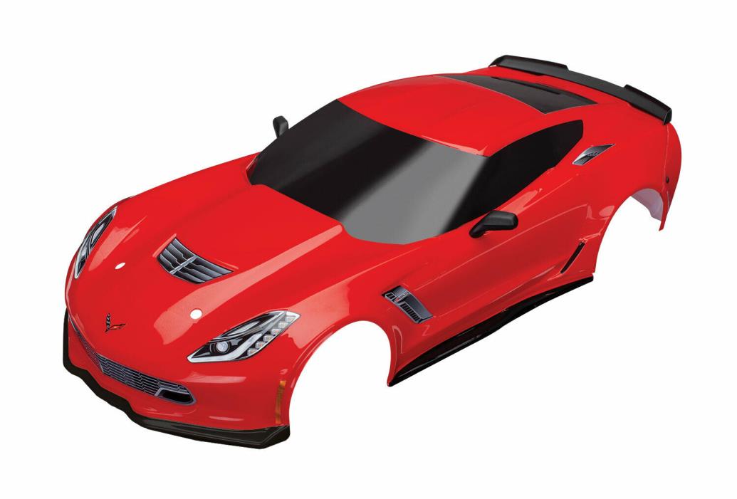 Traxxas Chevrolet Corvette Z06 4-Tec 2.0 1/10 Red Body With Decals TRA8386R