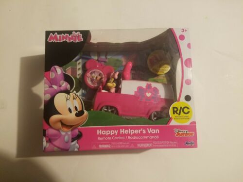 Jada Toys Minnie Mouse Happy Helpers Van Radio Control, Pink/White EUC