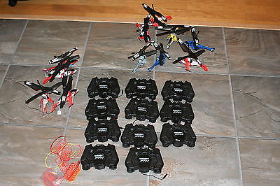AIR HOG RC HELICOPTER LOT FLYERS AND PARTS ALL AS A GROUP  LOT 2