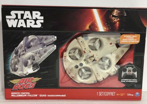 Star Wars Force Awakens Millenium Falcon Quadcopter Drone Air Hog NIB Hyperdrive