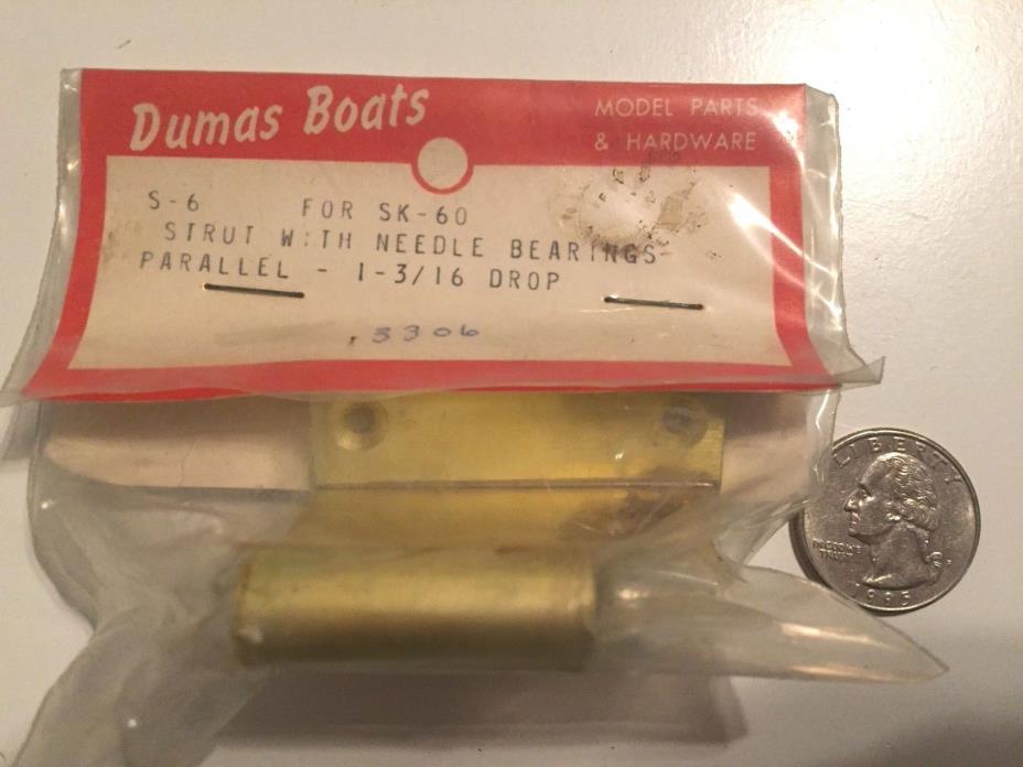 Dumas Boats Brass Strut 3306 S-6 for SK-60-Propeller Shaft-Vintage Model RC Boat