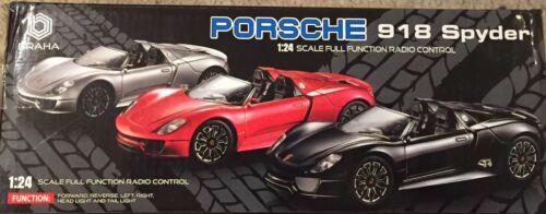 BRAHA Porsche 918 Spyder (1:24 Scale) Radio Control RC Car Band 49 MHz-866-2414