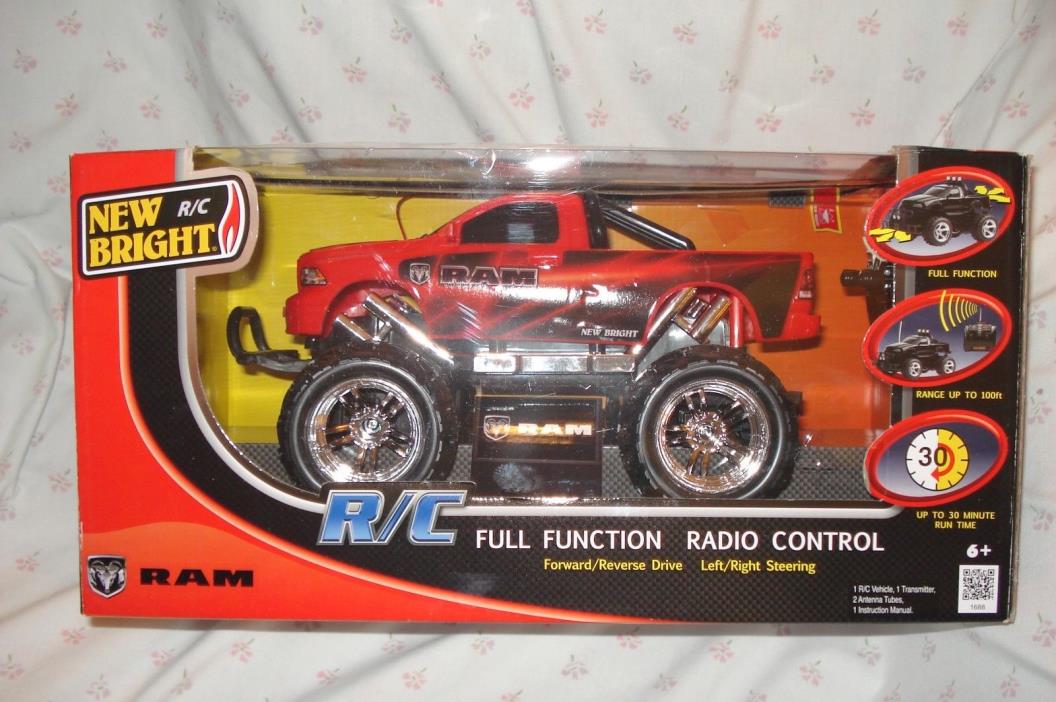 New Bright Full Function R/C Red Dodge Ram Radio Control Truck
