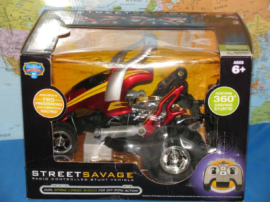 STREET SAVAGE RADIO CONTROLLED STUNT VEHICLE 49 MHz PERFORM 360* DRIVING STUNTS