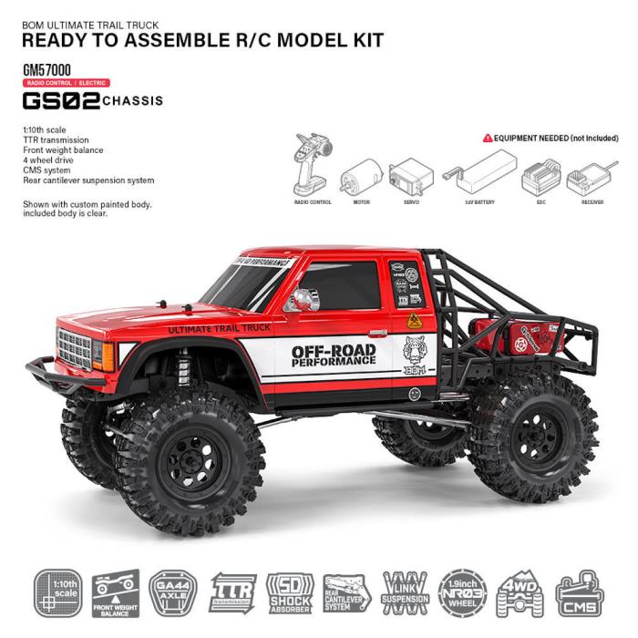 Gmade GMA57000 BOM GS02 1/10 4WD Ultimate Trail Truck Kit