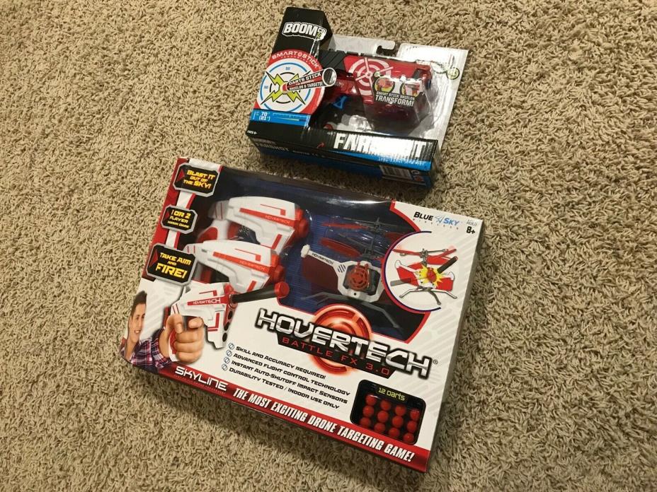 Lot of Toys Skyline Hovertech Battle FX 3.0 Drone Game & Boomco Farshot Blaster