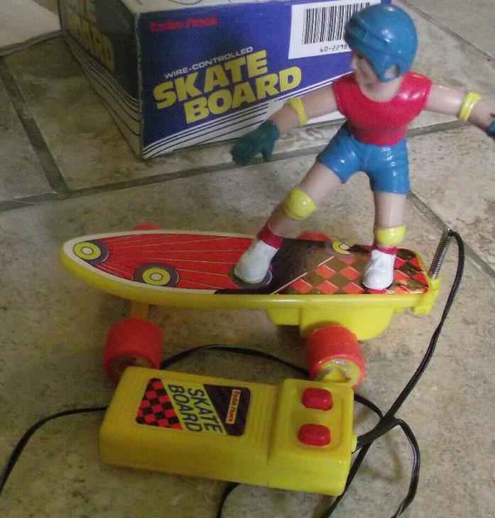 Vintage Radio Shack Wired Controlled Skate Board