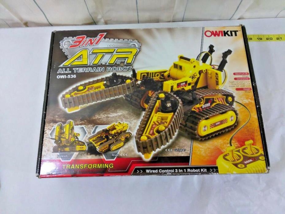 ATR OWI-536 All Terrain 3-in-1 RC Robot Kit OWIKIT New Open Box Checked Complete