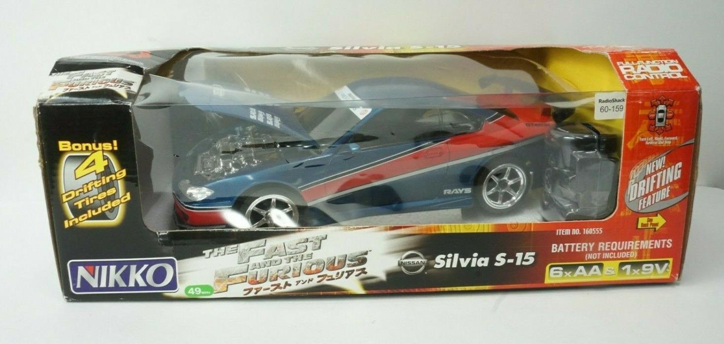 NIKKO Silvia S-15 The Fast and Furious Drift Ready RC Car 1/10 Scale