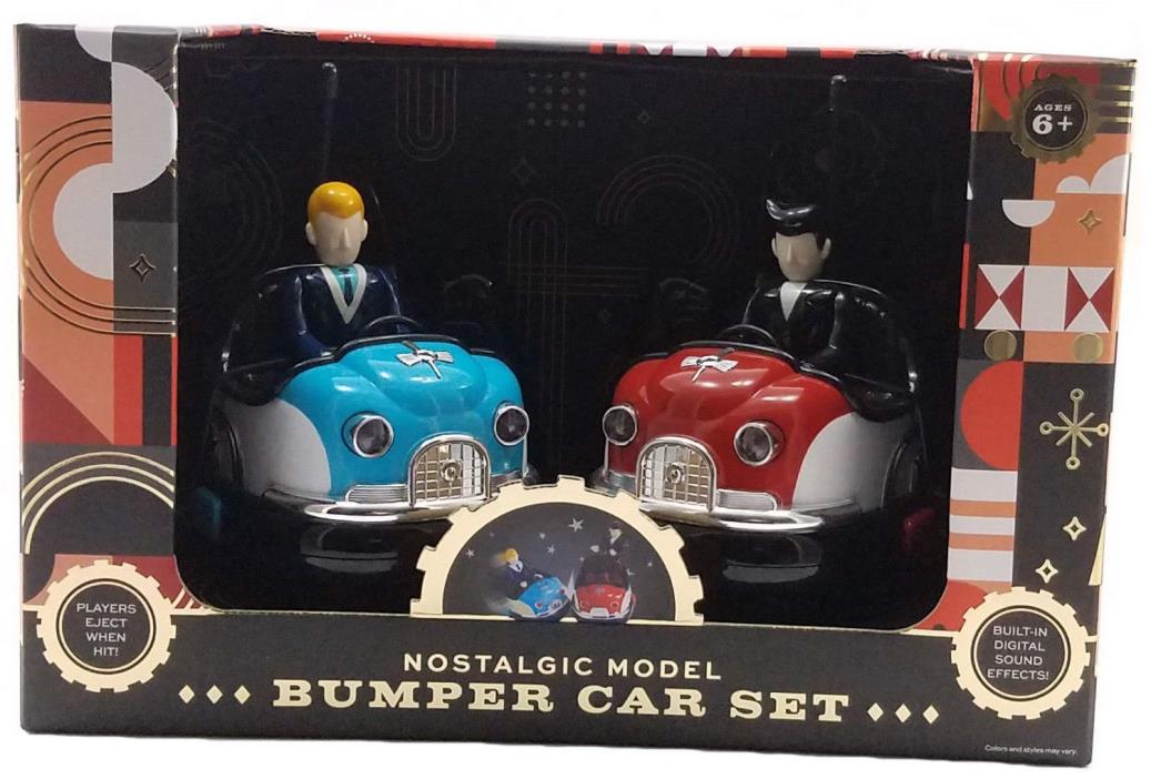 FAO Schwarz Nostalgic Bumper Car Set Remote Control Car Set Retro Multi Color