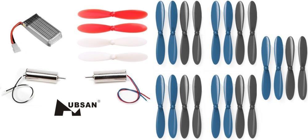Hubsan X4 H107D 3.7v 380mAh LiPo Battery Motors 55mm Propellers O183