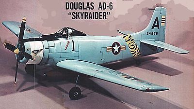 Model Airplane Plans (RC): Douglas AD-6 Skyraider 1/8 Scale 75