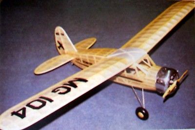 Vintage DENNYPLANE JR. PLAN + RC UPDATE ARTICLE for BUILDING 72